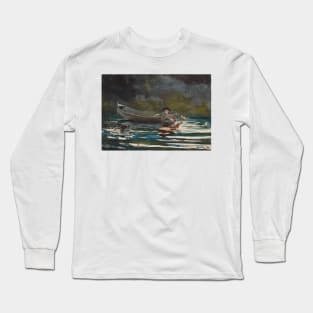 Sketch for Hound and Hunter by Winslow Homer Long Sleeve T-Shirt